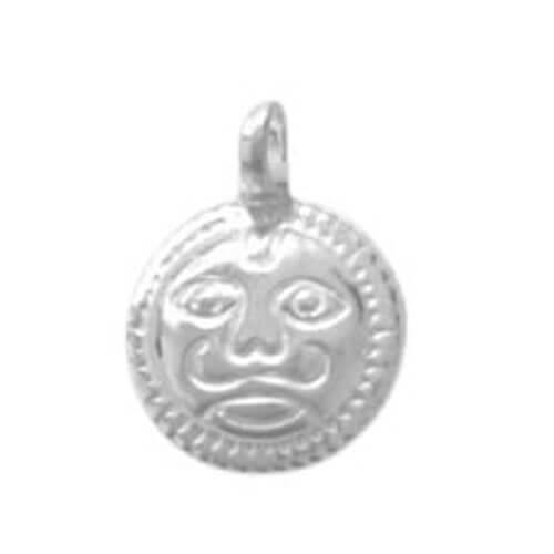 Pure Silver Suraj Nazar Charm with Cotton Thread  Traditional Evil-Eye Protection Pendant for Newborns & Kids